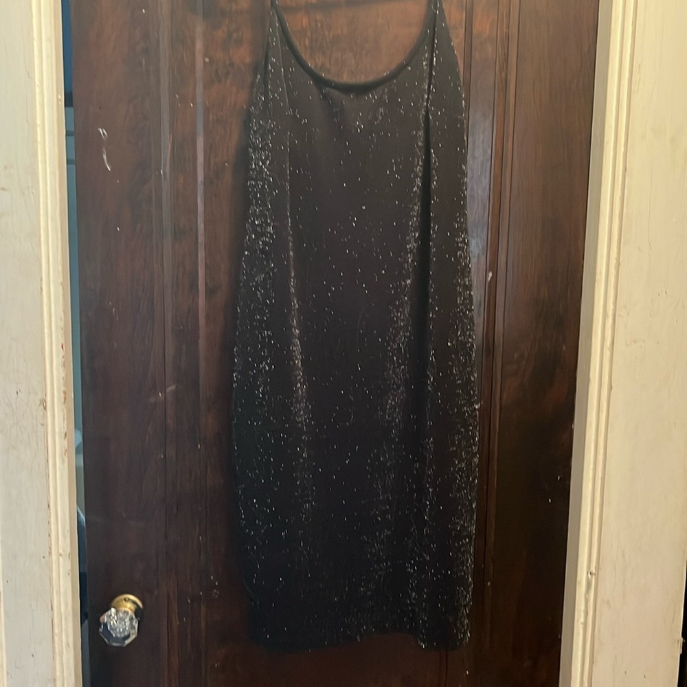 Calvin Klein black sparkly dress
